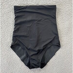 MiracleSuit Super High Waist Swim Bottoms Womens Medium Black Slimming Brief‎